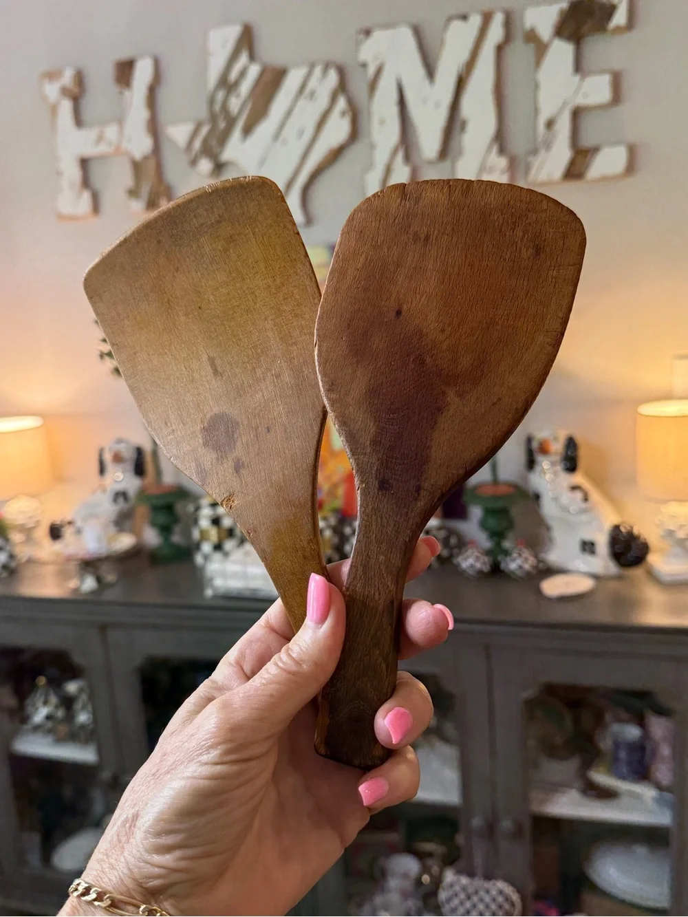 Antique Primitive Wooden Butter Shapers